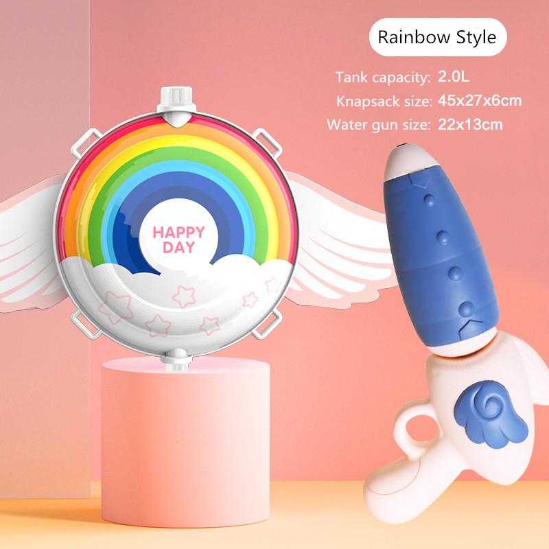 

Children s Pull-out Backpack Water Gun cute cartoon style beach water stalls hot selling toys in
