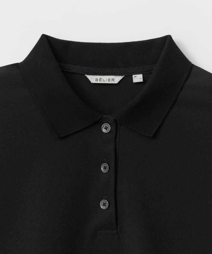 Bellie (W) Essential Layered Polo Shirt - Black