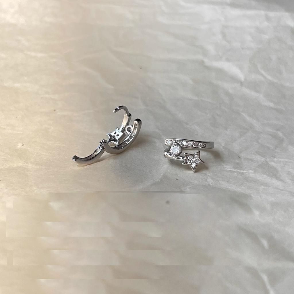 Small Star Earrings Women's Niche Design High-end Stud Earrings Korean Temperament Versatile Earrings