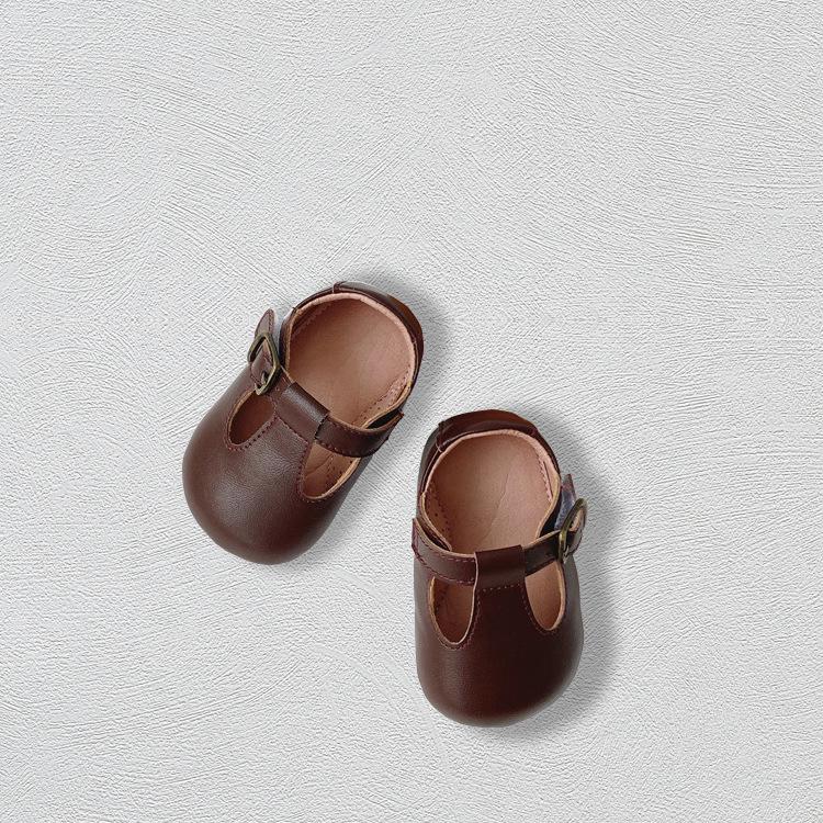 Korean Style Infant Walking Shoes with Soft Sole & Surface, Non-Slip, Solid Color for 0-2 Years