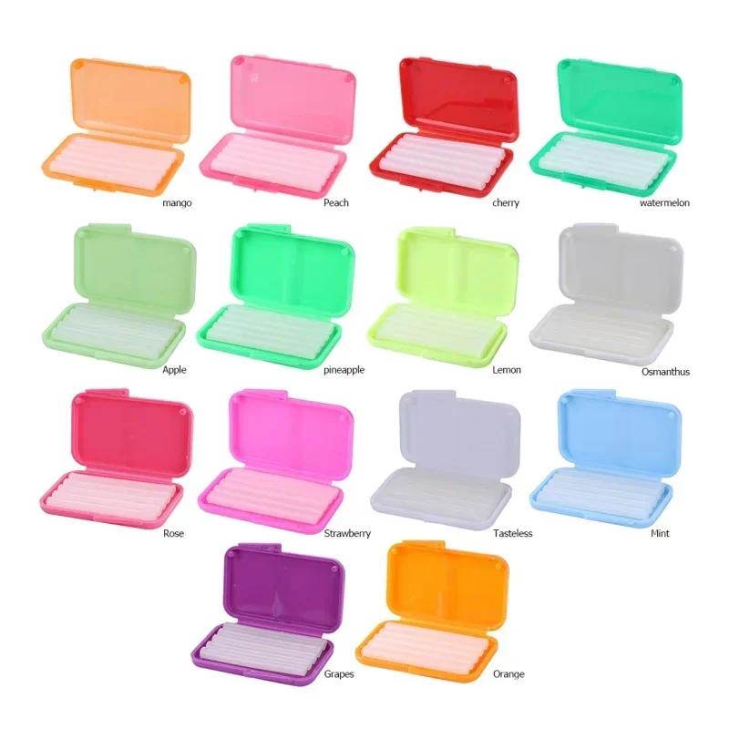 10Pcs Orthodontics Wax Fruit Flavor For Braces Wearers Dental Care Gum Protection