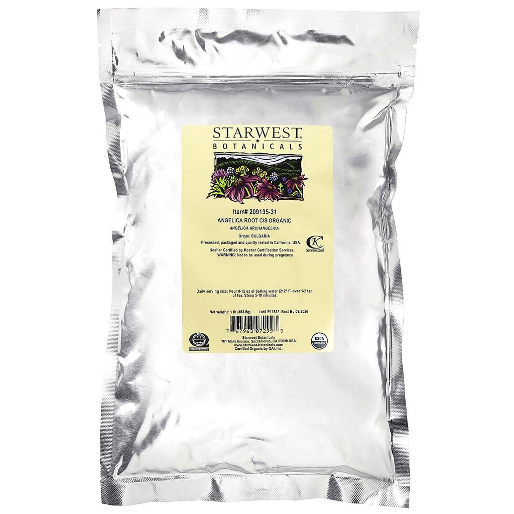 Organic Angelica Root C/S, 453.6G(1Lb)