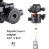 K&F CONCEPT BH-28L Ballhead Tripod Mount Adapter 28mm Large Ball Head Adapter with Quick Release