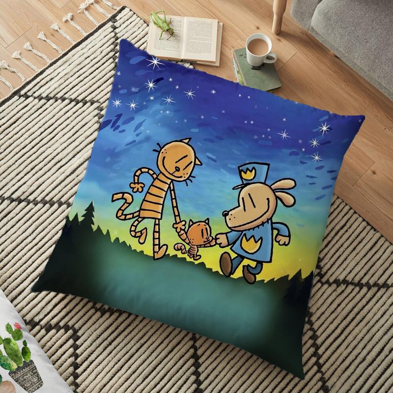Federa Cuscino Cartone Animato Dogman Dog Man Cuscino Quadrato Camera da Letto Divano Comfort Tempo Libero Cuscino Auto Soggiorno Decorazione Casa