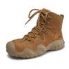 Travel hiking boots women's genuine leather shoes short boots British style wear-resistant hiking leather boots summer Martin boots women