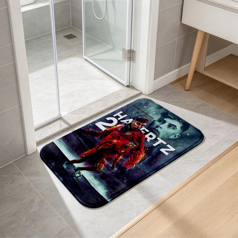 Kai Havertz Champion Flannel Kitchen Mat Christmas Soft Area Rug Non Slip Floor Carpet Home Decoration