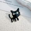 Green-eyed Cat Brooch Geometric Kitten Enamel Pin Lapel Pins Backpack Clothing Scarf Accessories Fashion Animal Jewelry Gift