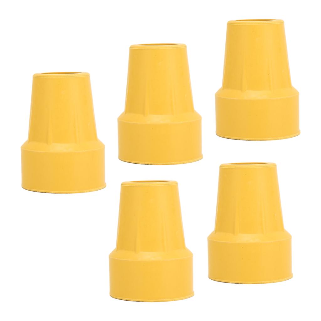 Lot de 5 embouts de béquille en caoutchouc épais, antidérapants, résistants à l'usure et à la corrosion, 22 mm