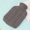 Autumn and Winter Knitted Warm Water Bottle Cover, Solid Color Velvet Warm Water Bag Cover, Hand Warmer, Removable and Washable, Thickened for Warmth