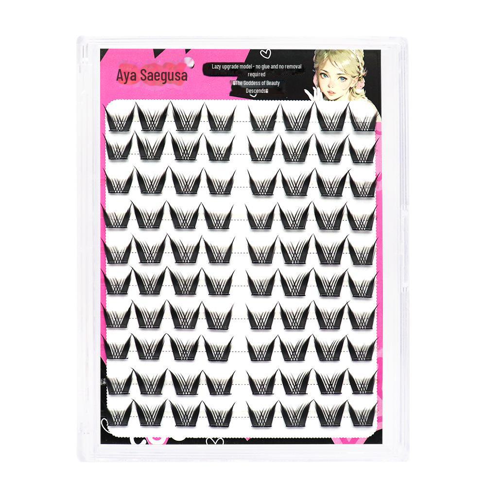 

Накладные ресницы «Подсолнух» трехцветные, без клея: Легкие, натуральные, в форме кошачьих ушей для начинающих