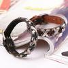 Regalo di gioielli con bracciale in finta pelle stile punk unisex