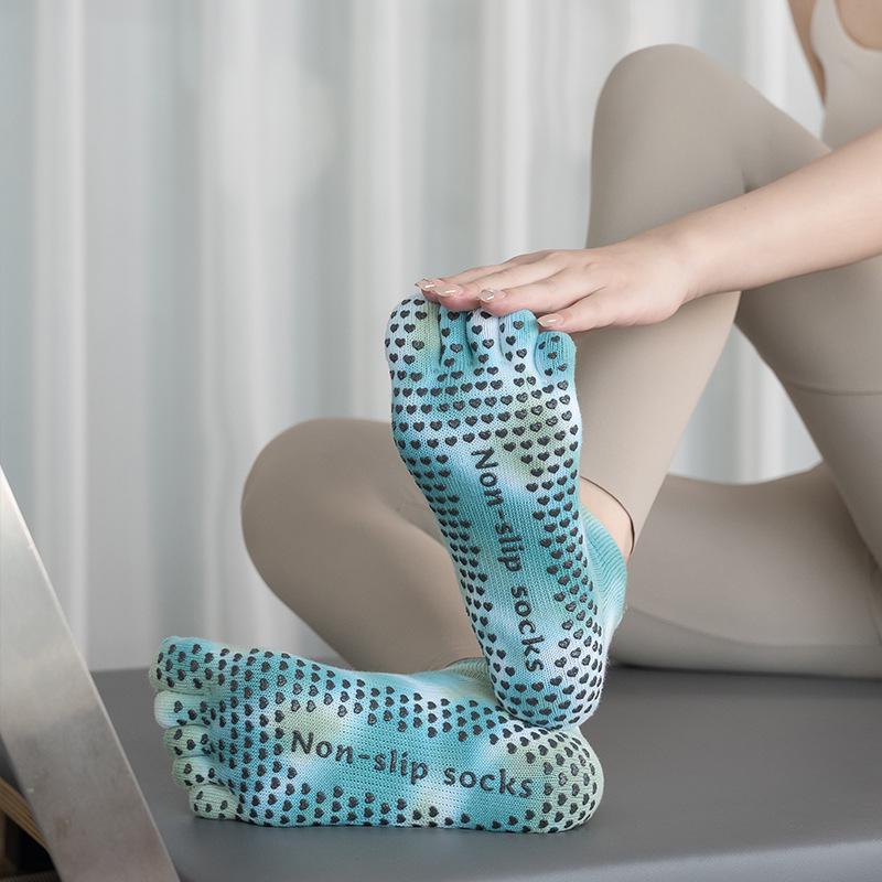 Calzini a Cinque Dita ToeSox Senza Schienale Antiscivolo Yoga & Pilates - Qualità per Tutte le Stagioni