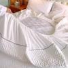 Quilted Mattress Cover Embossed Bed Sheet Mattress Protector Home Textile Solid Color Bed Cover Mattress Cover Thick Soft Cushion Bedding NoPillowcase