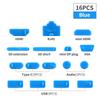 FONKEN 16pcs/set Anti-dust Plug Notebook Dustproof Stopper Laptop Universal USB Silicone Dust Plug Computer Interface Waterproof Cover