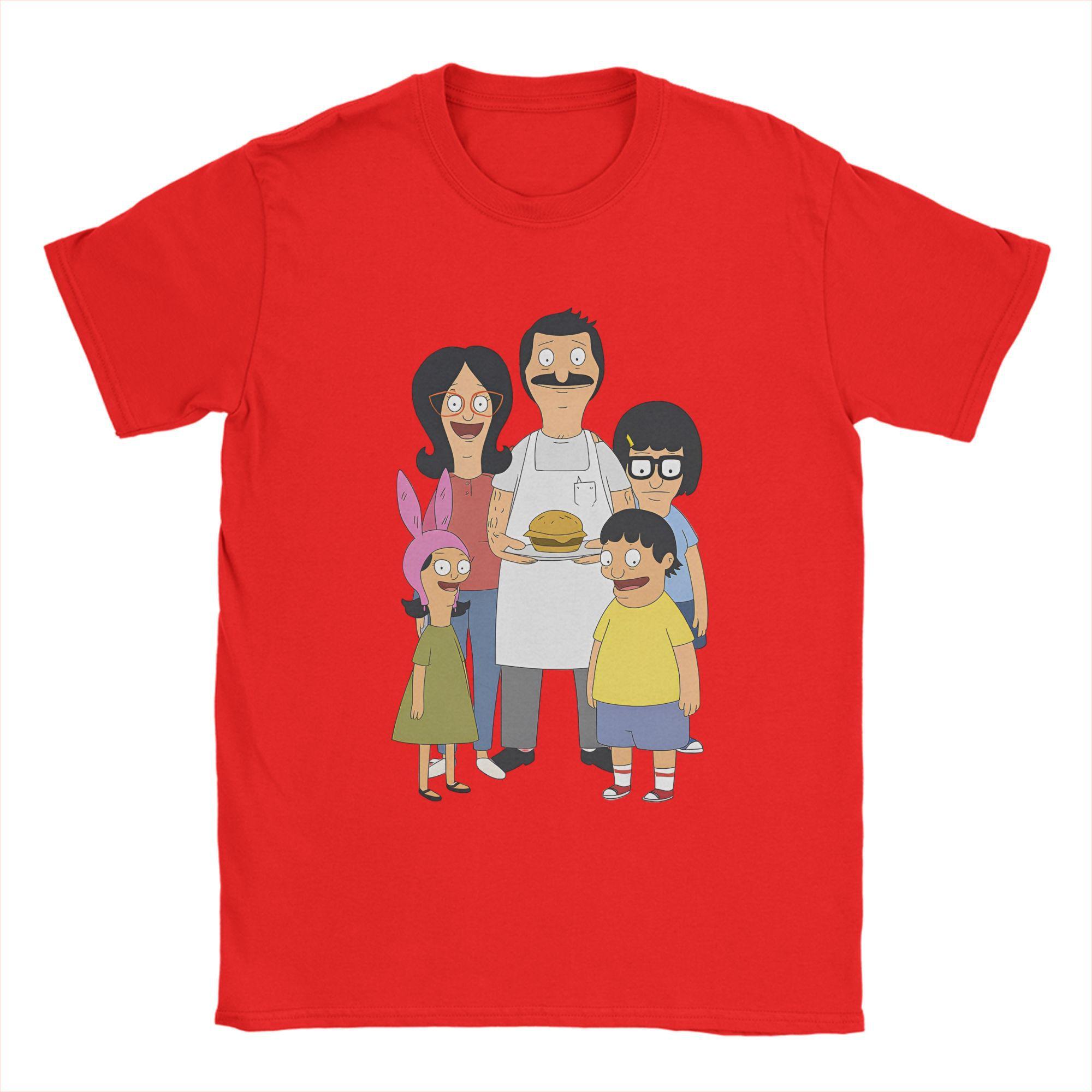 

Мужские футболки Bob Burgers Повседневная футболка с коротким рукавом и круглым вырезом Хлопок Большие размеры Одежда S