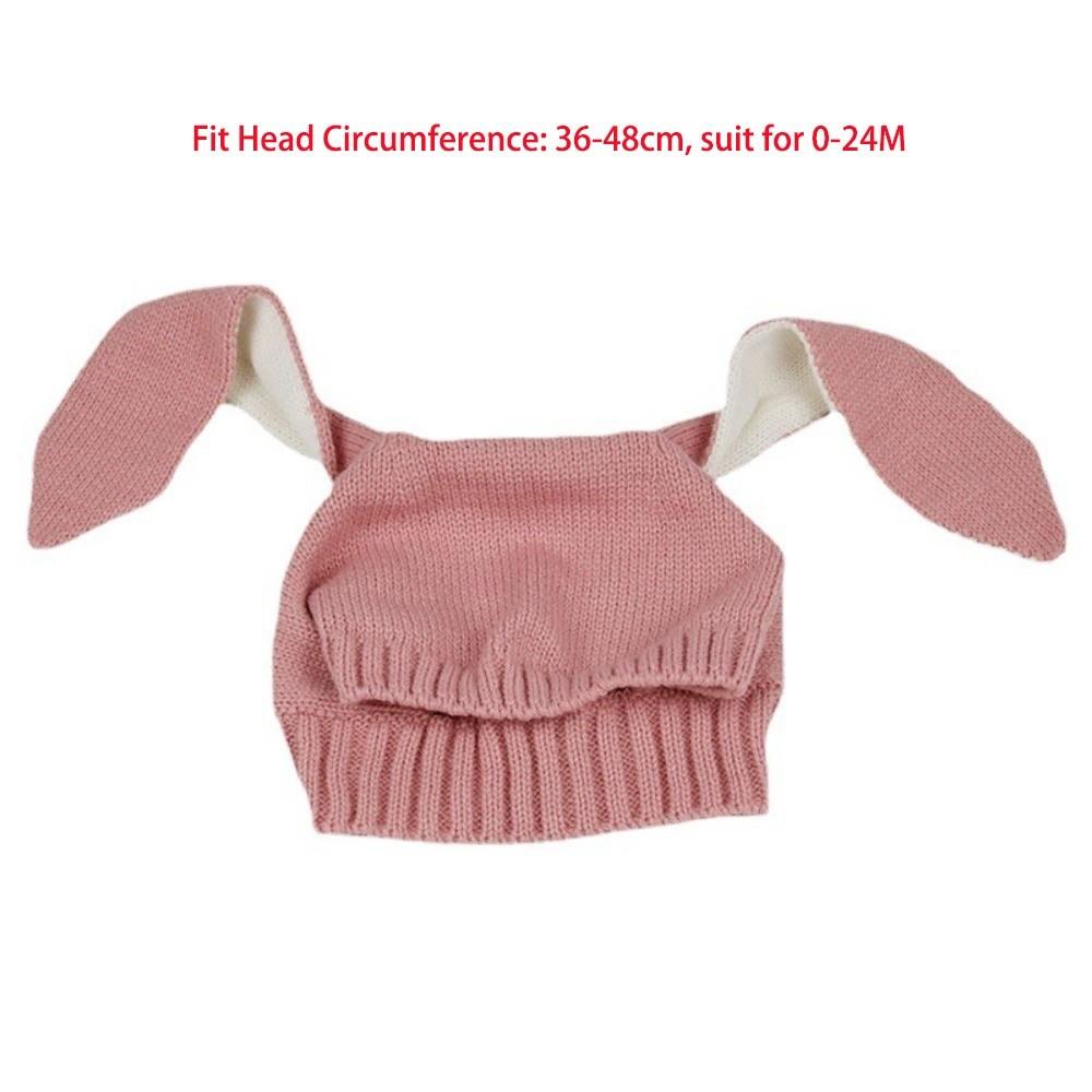 Soft Material Rabbit Beanie Long Floppy Ear Earflap Cap Comfortable Toddler Beanie Winter Warmth