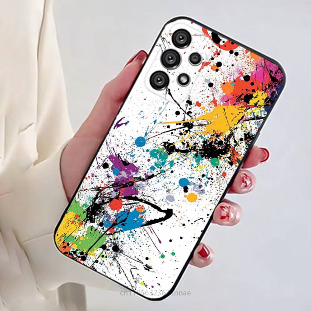 Colorful Graffiti Phone Case for Samsung Galaxy A73,23,53,33,14,24,13,72,22,52,32,54,A34 Soft Cover
