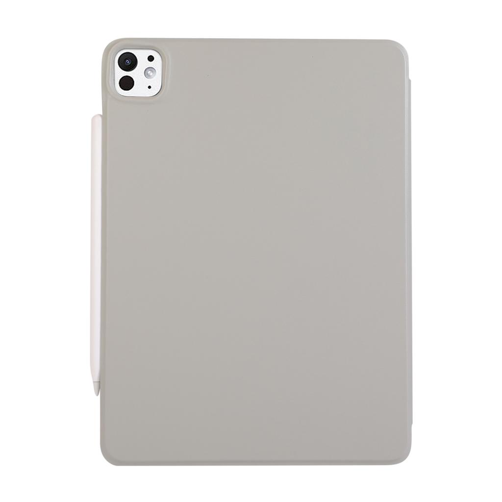For iPad Pro 13 (2024) Case PU Leather Tablet Protective Cover Magnetic Clasp Stand