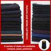 Striped Plain Suit Fabric Plain Soft By The Meter for Clothing Coat Pants Dress DIY Sewing Cloth Brushed Micro Elasticity Black