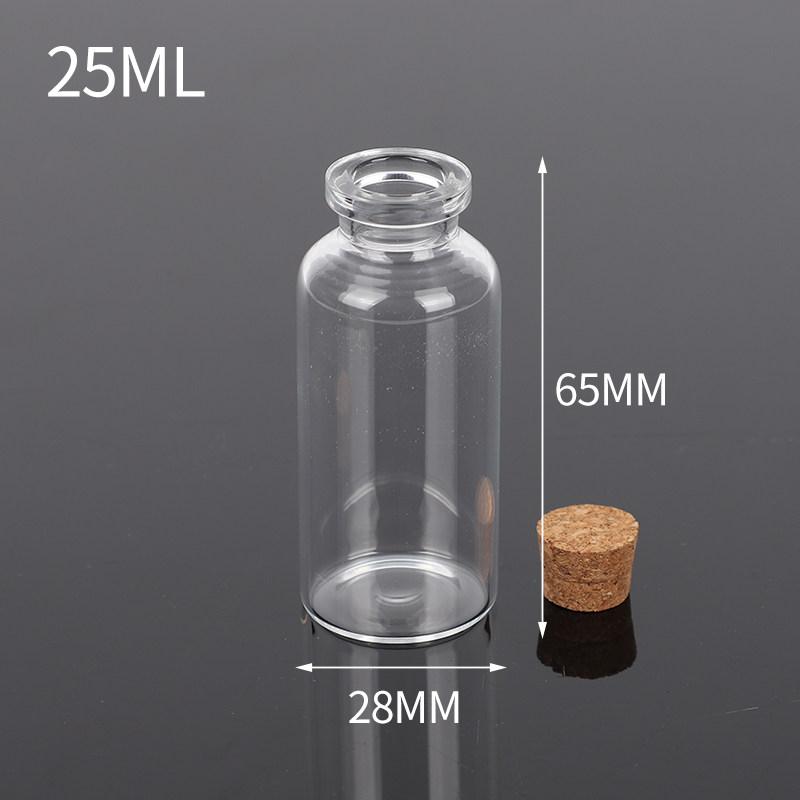 Mini Small Capacity Empty Glass Vial DIY Cork Stopper Wishing Drift Bottle Multi Purpose Household Storage Decoration Products