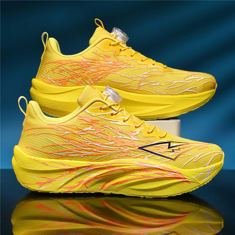 Autumn new carbon plate non-slip primary and secondary school sports shoes running racing shoes youth running shoes parent-child shoes