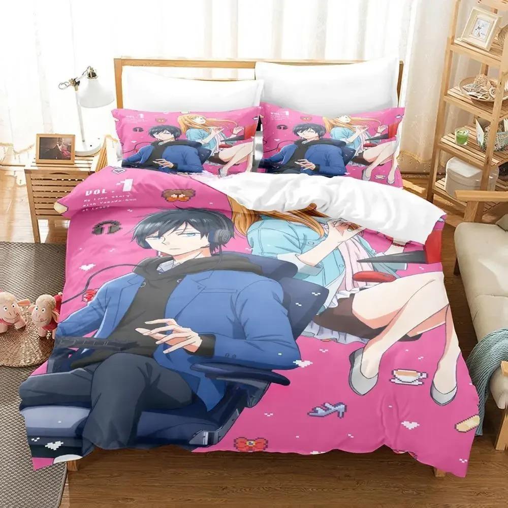 

Loving Yamada at 999 Комплект постельного белья Single Twin Full Queen King Size Комплект постельного белья для взрослых и детей, комплект пододеяльников, комплект простыней в стиле аниме 70x133cm 2pcs