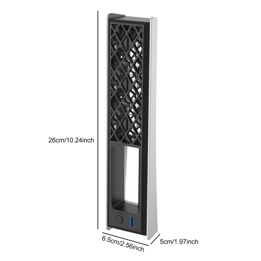 Cooling System with Adjustable Speed External Cooler with RGB Light and USB 3.0 Port for PlayStation 5 Slim/Pro Console Accessories