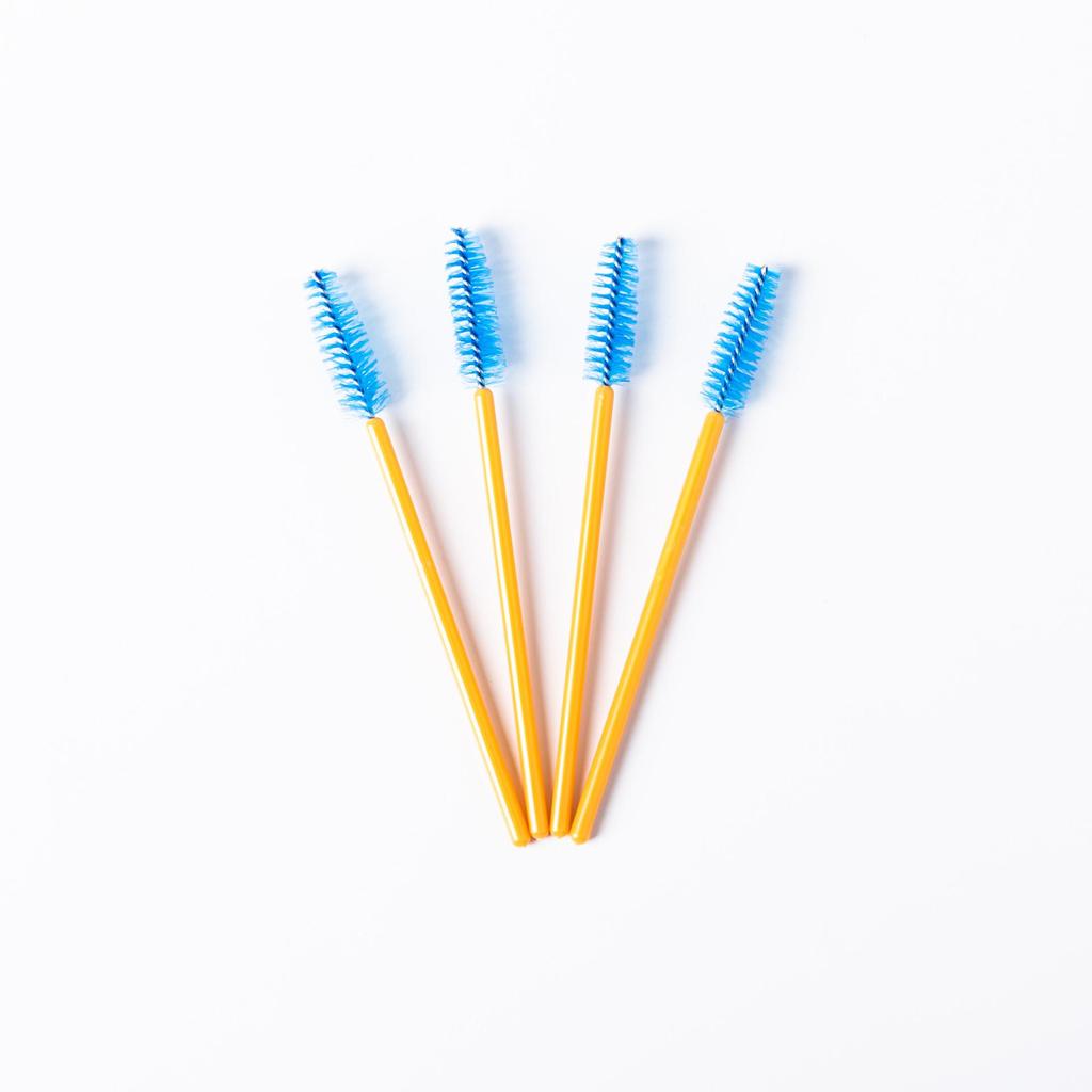 50er-Pack Farbige Spiral-Wimpern- und Augenbrauenbürsten - Tragbar und Einweg