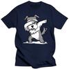 Funny Dabbing Miniature Schnauzer Dog Dad T Shirts Summer Style Graphic Cotton Streetwear Short Sleeve Birthday Gifts T-shirt