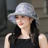New Summer Women's Outdoor Fashion Sun Hat Elegant Versatile Sunscreen Thin Big Eaves Bucket Hat Basin Hat