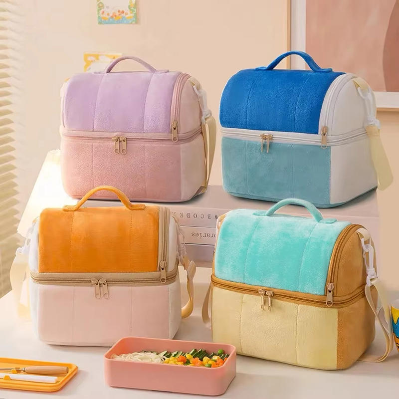 Large-capacity Portable Aluminum Foil Thickened Insulated Lunch Box Multi-functional Bento Bags Double Anti-Dirty Picnic Bag