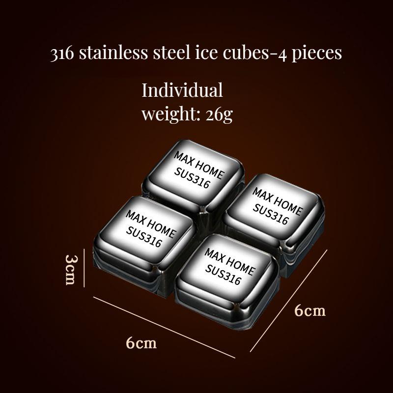 Cheap Stainless steel recyclable ice cubes Joom