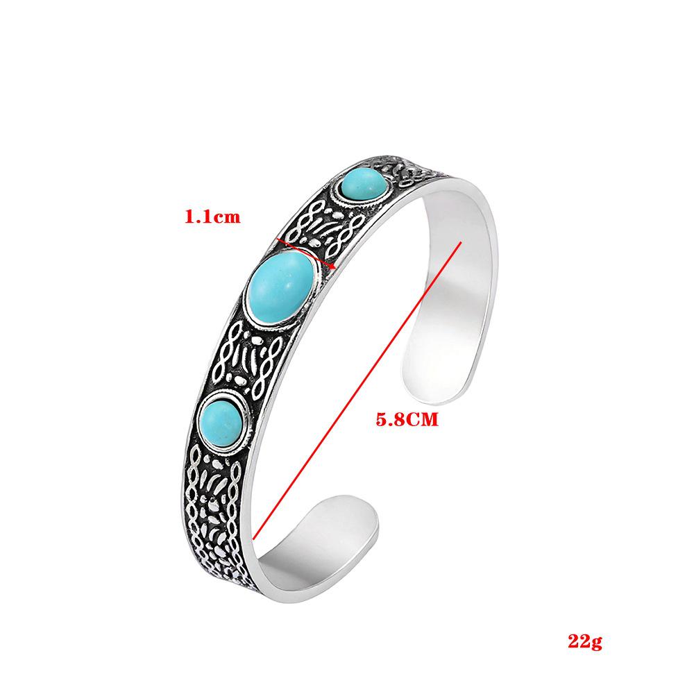 Vintage French Ethnic-Style Turquoise Bohemian Women's Bracelet