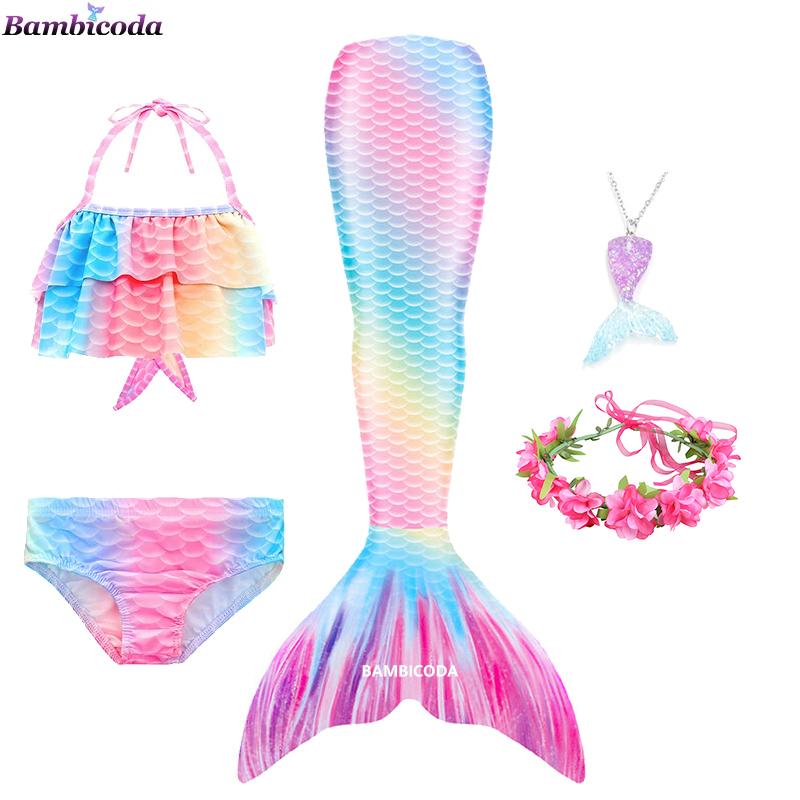 Swimming Mermaid Tail Cosplay Monofin Ariel Mermaid Swimsuit for Swimming Costume Halloween Party Swimsuit