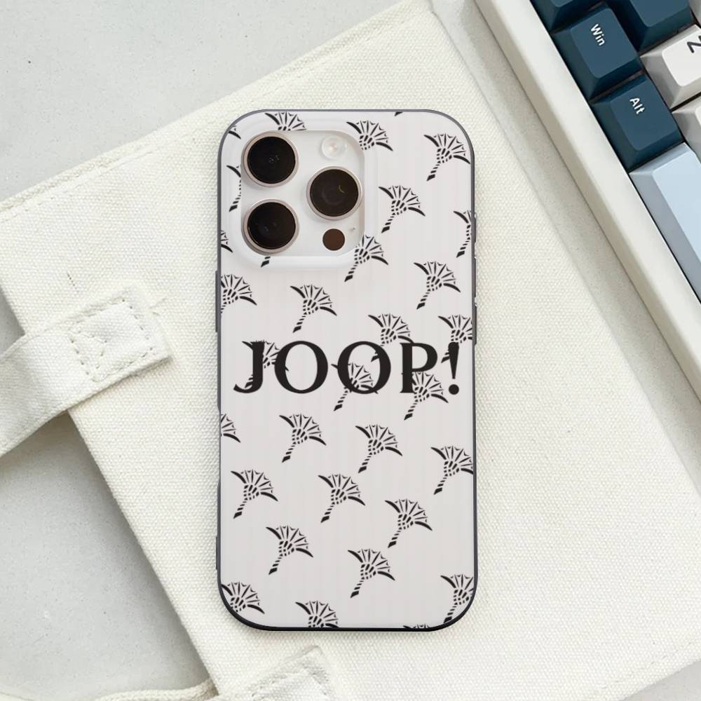 High End Fashion Brand J-Joops Logo For IPhone 16 15 11 12 13 14 17 Pro Max PLUS Pro Soft Corrugated Silicone Back Phone Case