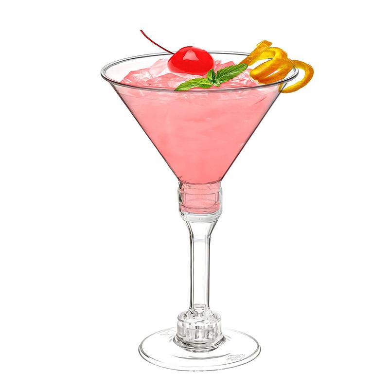 5ks/12ks Tall Mousse Glasses Průhledné sklenice na Martini Letní sklenice Margarita Cocktail Plastové sklenice na víno