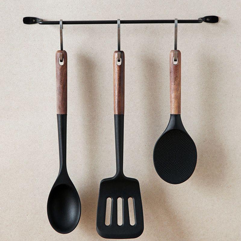 Katewaltz Easysilly Lunoa Netzwender Holzgriff Silikon Kochutensilien