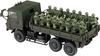 Aoshima Bunka Kyozai Military Model Series 12 Japan Ground Force Type 73 Heavy Truck with 20 Crew Figures Model Co., Ltd. 1/72 No. Self-Defense 3.5t