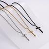 2026 Jewelry Wrapped Cross Fashion Personality Couple Necklace Men's and Women's Accessories