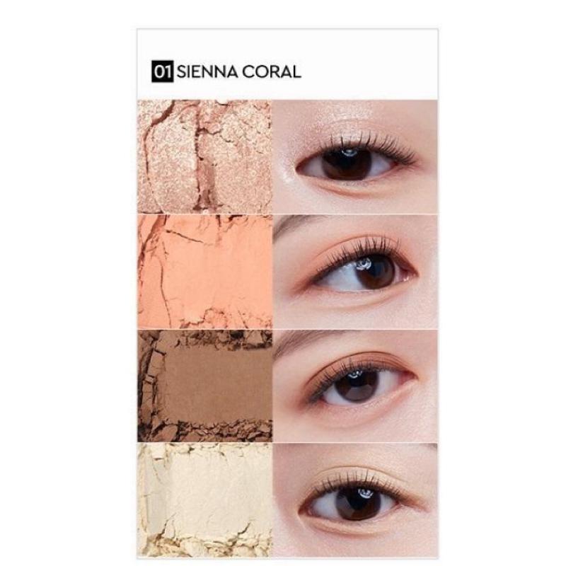 Quad Eye Color No.1 Sienna Coral 9g Korean Luxe