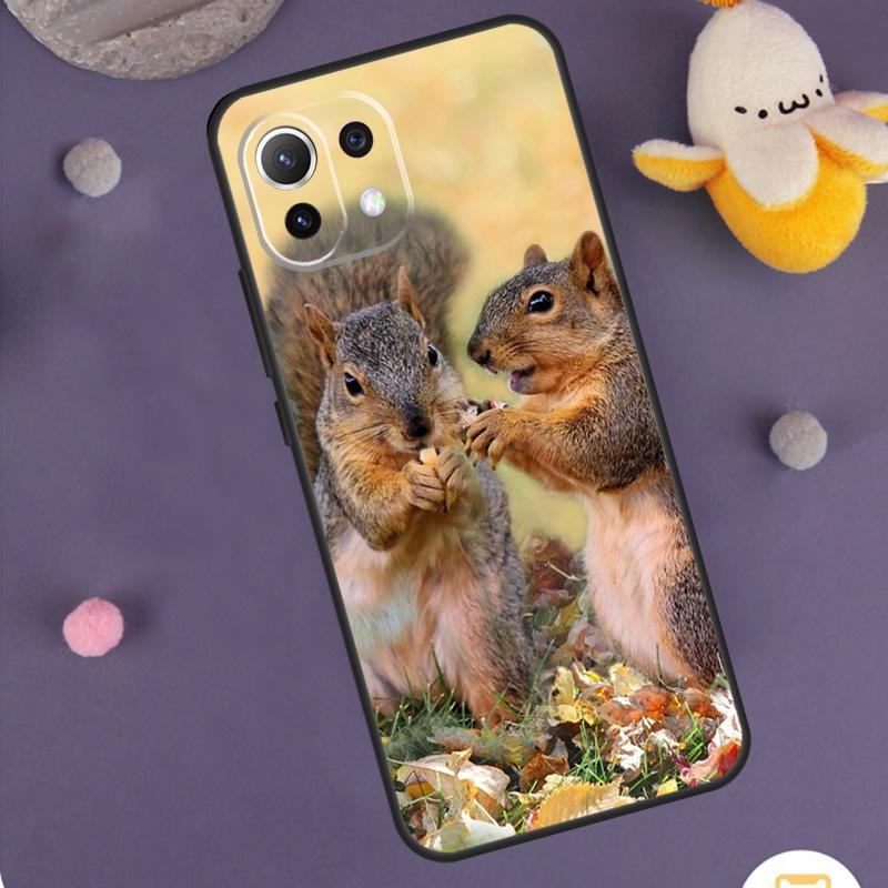 Squirrel Cute Animals Case For Xiaomi 15T Pro 13T 14T 14 15 Ultra 17 Pro Max POCO F8 Pro F5 F6 F7 X5 X6 X7 Cover