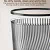 ABS Black Kitchen Bin Stylish And Practical Addition To Home Black Waste Paper Bin Waste Paper Bins