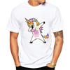 2019 Summer Fashion Dabbing Unicorn TShirt  Men Funny T Shirts Dabbing Hip Pop UnicornCatZebra Tops Tee  Gt184