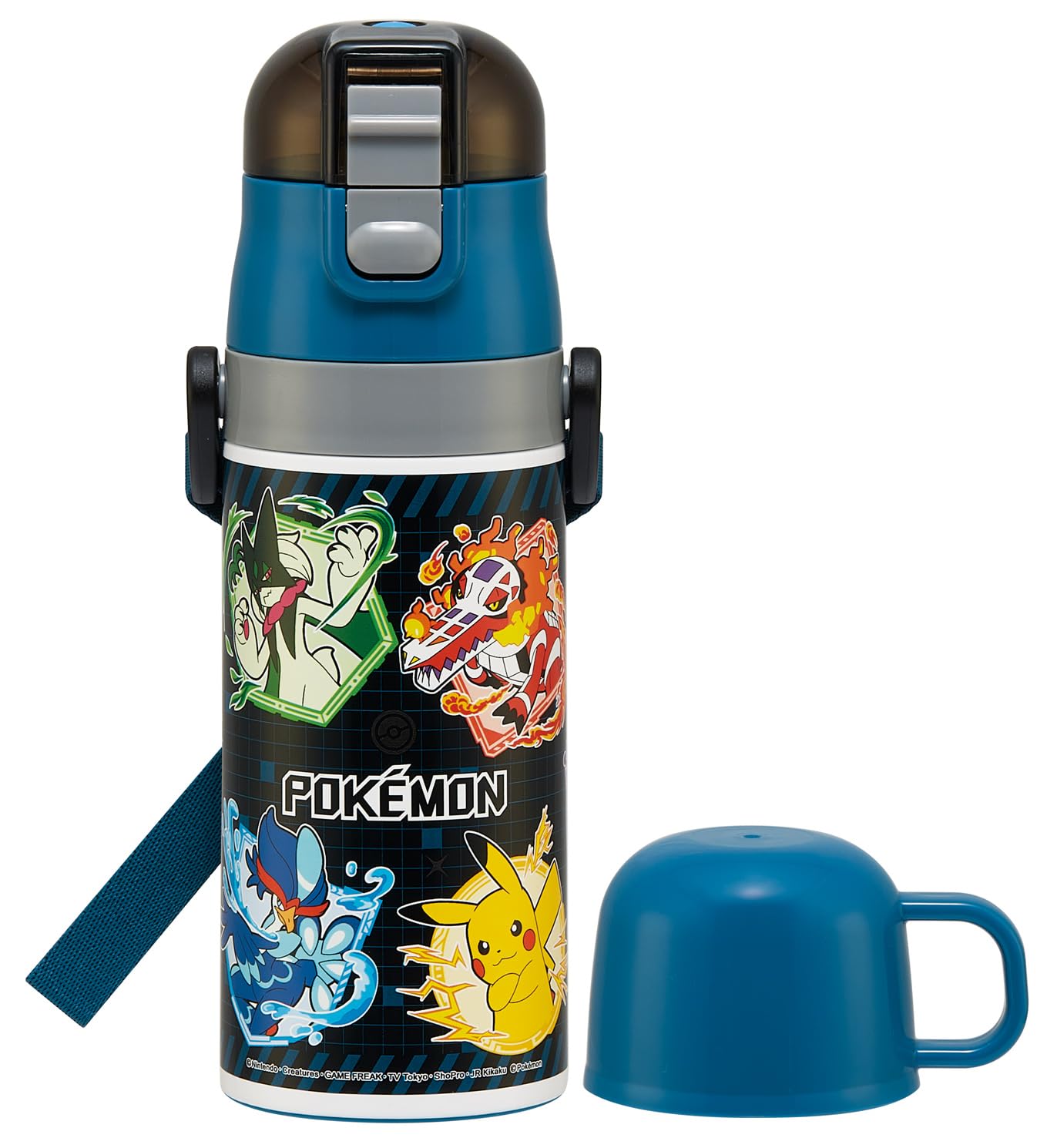 

Skater Water 420ml or 350ml Pokemon Size Small Stainless Sports Water Bottle Children s Bottle, 2-Way, (Direct Drinking) (Cup Drinking), Design, 25,