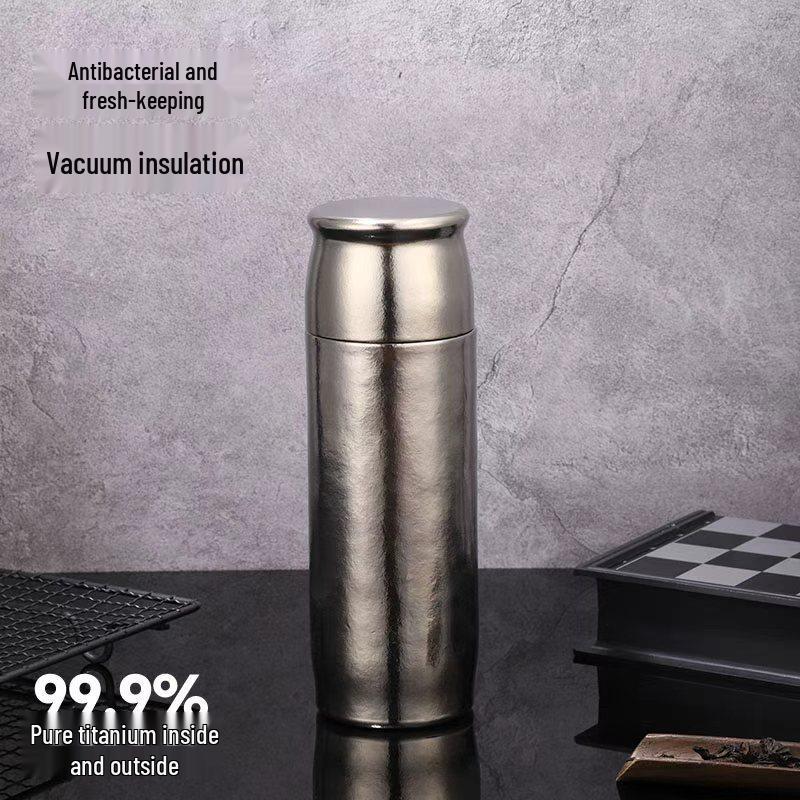 Large Capacity Titanium Insulated Mug with Magnetic Tea Infuser - Double Layer Cup for Women & Men