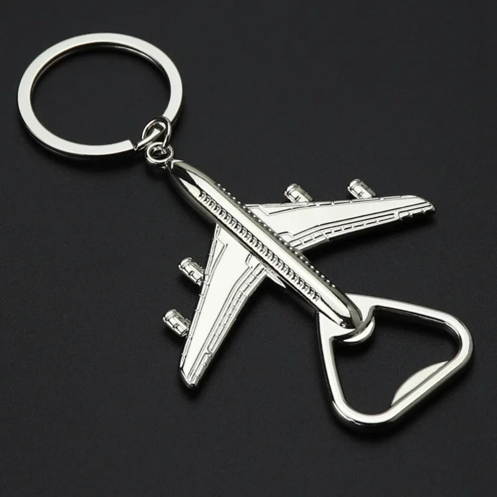 Metal Car keychains Airplane Beer Opener Wedding Supplies Bottle Opener Trendy