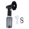 Electric Golf Club Cleaner Brush Battery Powered Automatic Water Outlet Golf Club Brush with Transparent Water Bottle