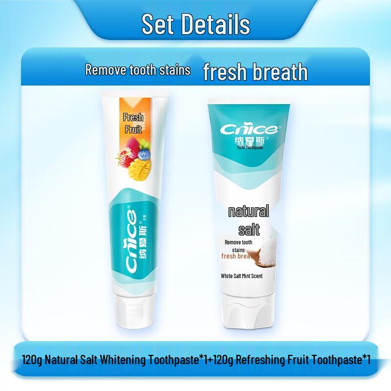 

Naais Salt White Fresh Fruit Fluoride Toothpaste