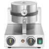 Single Round Waffle Maker for Belgian Waffles, Teflon, Diameter 190 - Hendi 212172