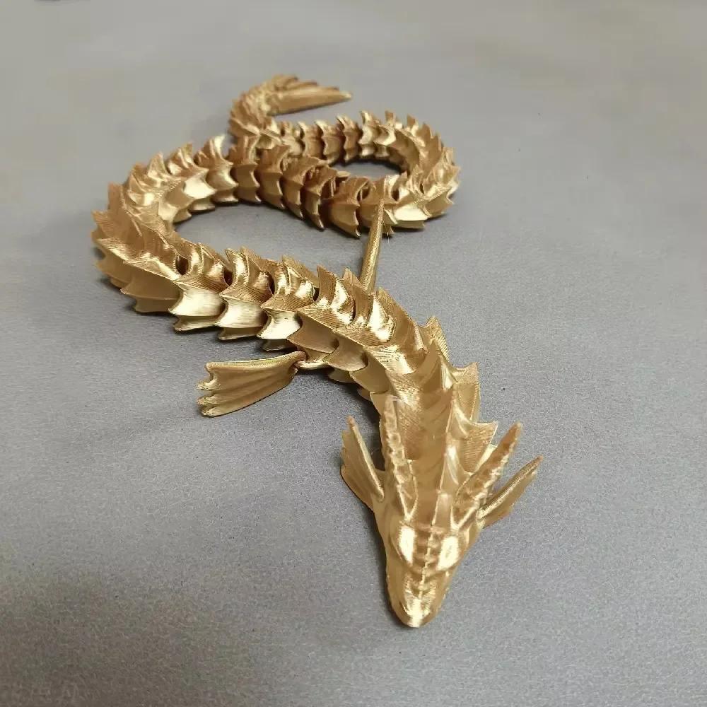 3D Print Dragon Model Toys 35Cm Creative Dragon Office Desktop Ornament Plants Rockery Fish Tank Landscaping Decoration Kid Toy